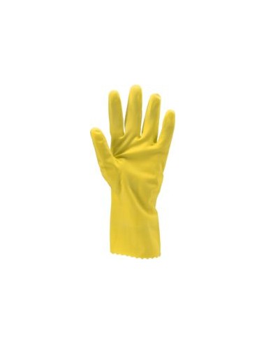 GUANTE LATEX AMARILLO 5030 FLOCADO 0,4MM EN388 EN374