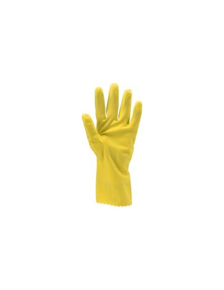 GUANTE LATEX AMARILLO 5030 FLOCADO 0,4MM EN388 EN374