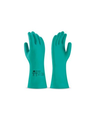 GUANTE NITRILO VERDE 688ND/N FLOC.ALG.