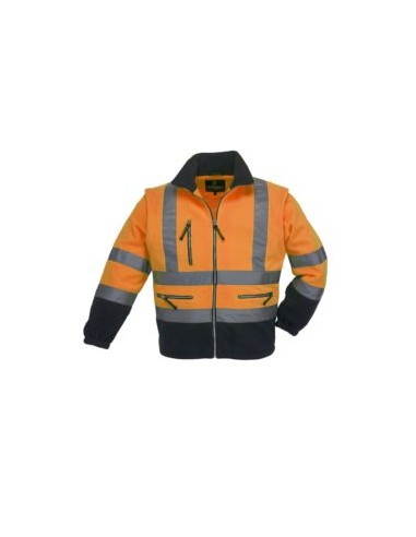 FORRO POLAR 7PST STATION AV BICOLOR MANGAS.DESM.