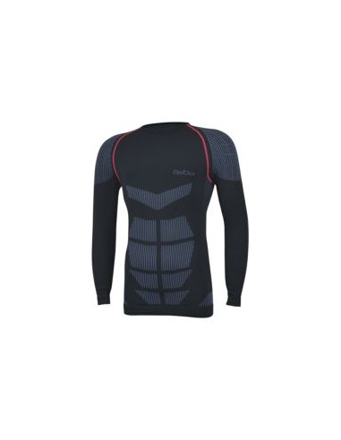 CAMISETA INTERIOR TERMICA MANGA LARGA BLACK SILVER