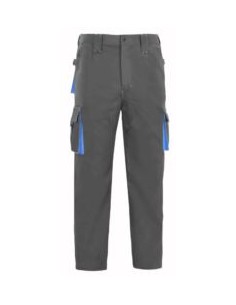 PANTALON ELITE TERGAL 240GR. GRIS/CELESTE EP701GR/AZ