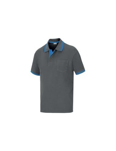 POLO ELITE TERGAL TRANSP. M/CORTA EL703GR/AZ