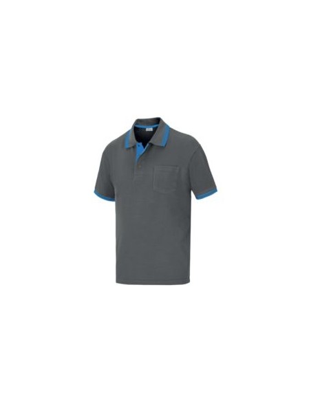 POLO ELITE TERGAL TRANSP. M/CORTA EL703GR/AZ