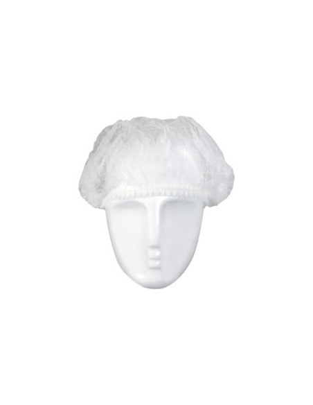 GORRO DESECHABLE BLANCO C/GOMA AJUSTABLE CLIP52W