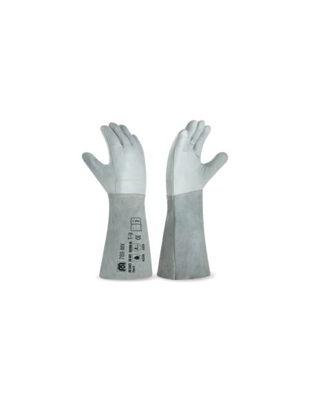 GUANTE PIEL FLOR VACUNO/DORSO SERRAJE 788MXG