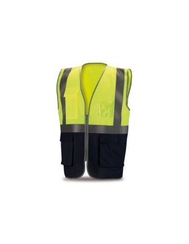 CHALECO 288VMBF*FA BICOLOR MULTIBOLSILLOS EN471