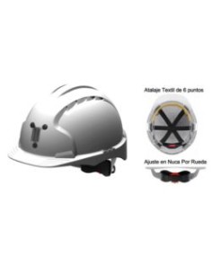 CASCO EVO3 AJE179-300-100 BLANCO CON PORTA LAMPARAS EN397 2