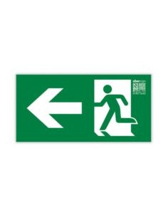 SEÑAL PVC FOTO REF. EV09 "PUERTA EMERGENCIA A LA IZQUIERDA"