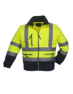 FORRO POLAR 7PST STATION AV BICOLOR MANGAS.DESM.