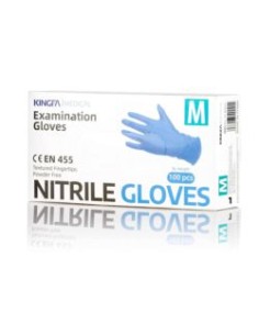 GUANTE NITRILO AZUL NO EMPOLVADO KINGFA (Caja de 100uds.) 2