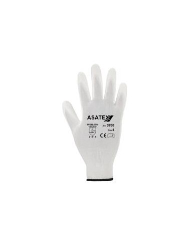 GUANTE NYLON/POLIURETANO BLANCO 3700 EN388 (4131)