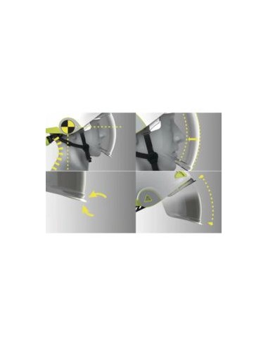 CASCO DIELECTRICO ONYX CON PANTALLA RETRACT. EN397-EN50365-EN166/8