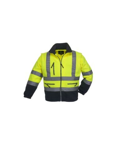 FORRO POLAR 7PST STATION AV BICOLOR MANGAS.DESM.