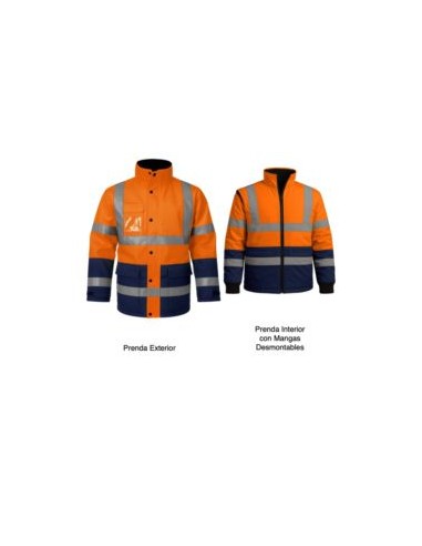 PARKA PREMIUM3 COMBI FLUOR EN471 TRIPLE USO