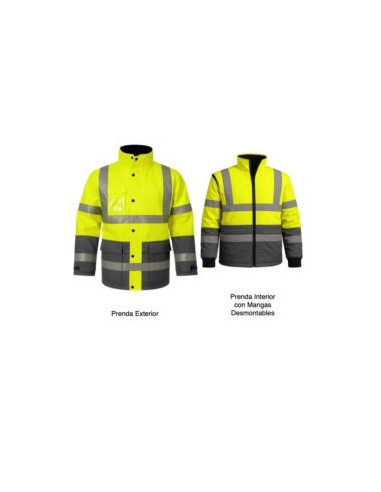 PARKA PREMIUM3 COMBI FLUOR EN471 TRIPLE USO