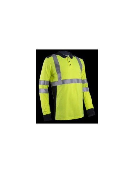 POLO EKHI  5EKH AMARILLO FL./MARINO M/L IGNIF.ANTIEST.