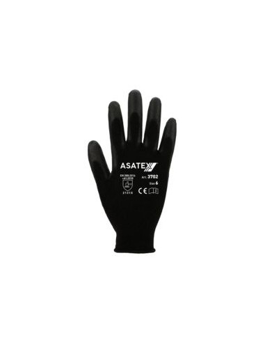GUANTE NYLON/POLIURETANO NEGRO 3702I EN388 (4131)