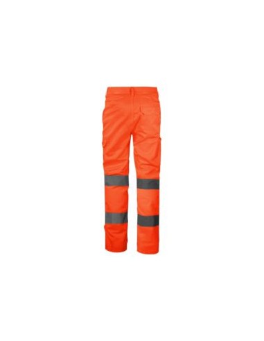 PANTALON 155P CONFORT 60% ALG. FORRADO FL.NARANJA. EN471