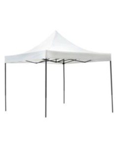 CARPA DE ESTRUCTURA DE ACERO + LONA BLANCA MOD. LEMONT 3x3m.