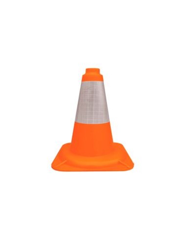 CONO NARANJA FLEXIBLE C/REFLEX. PVC BLANDO 45cm. 90402