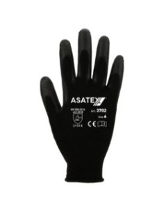 GUANTE NYLON/POLIURETANO NEGRO 3702I EN388 (4131) 2