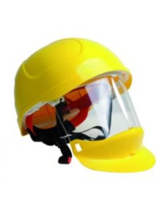 CASCO SECRA DIELECTRICO C/PANTALLA RETRÀCTIL Y BARBUQUEJO