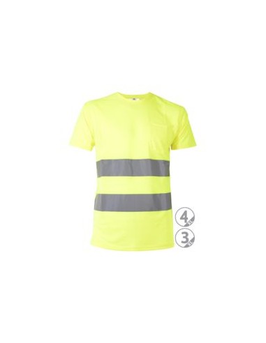 CAMISETA OSAKA AMARILLA FL. M/CORTA EN471