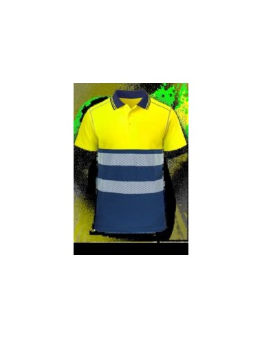 POLO DRAGO M/C BICOLOR BANDA SEG. EN471