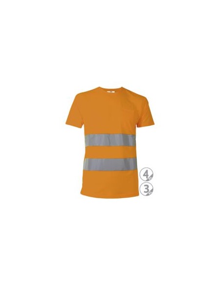 CAMISETA OSAKA NARANJA FL. M/CORTA EN471