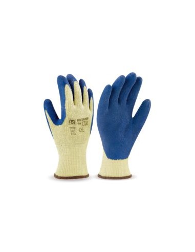 GUANTE LATEX RUGOSO AZUL EGRIP EN388 (3142)
