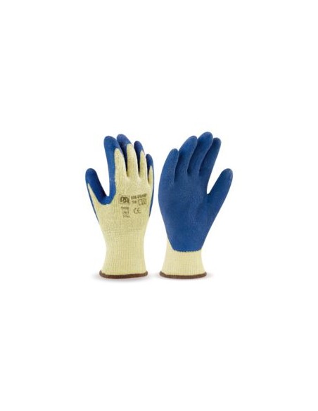 GUANTE LATEX RUGOSO AZUL EGRIP EN388 (3142)