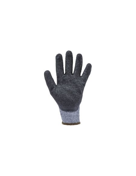 GUANTE POLI-ALG/LATEX RUGOSO NEGRO 1LAGB EN388(2142X)