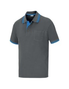 POLO ELITE TERGAL TRANSP. M/CORTA EL703GR/AZ