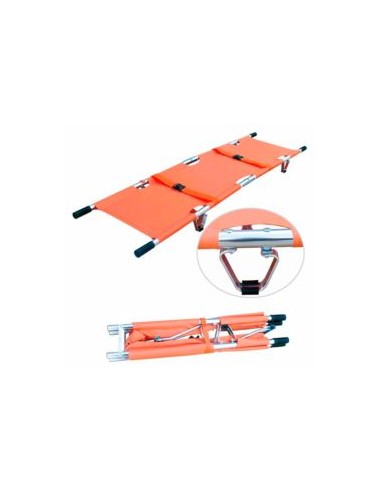 CAMILLA DE TRASLADO MOD. B-2 ALUMINIO + BOLSA (CAM087)