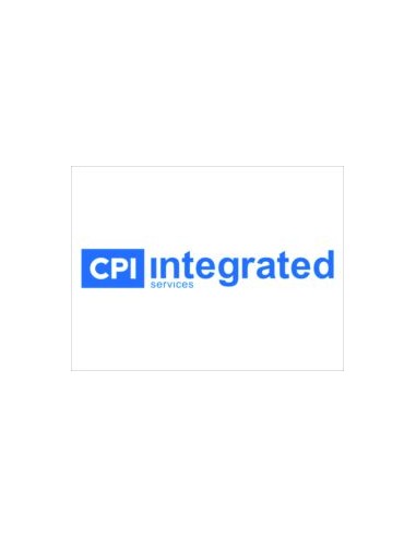LONA MICROPERF 2x2 m. LOGO "CPI INTEGRATED SERVICES" C/RFZO. Y OLLADOS