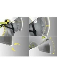 CASCO DIELECTRICO ONYX CON PANTALLA RETRACT. EN397-EN50365-EN166/8 2