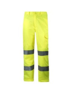 PANTALON 155P CONFORT 60% ALG. FORRADO FL.AMAR. EN471