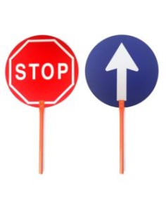 PALETA 0577 SEÑALIZACION DOS CARAS STOP/PASAR