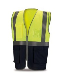 CHALECO 288VMBF*FA BICOLOR MULTIBOLSILLOS EN471