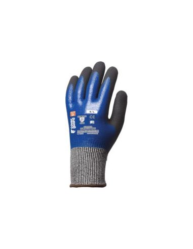 GUANTE NITRILO T.REC. EUROCUT N555 -1CRFN EN388(4X44D)
