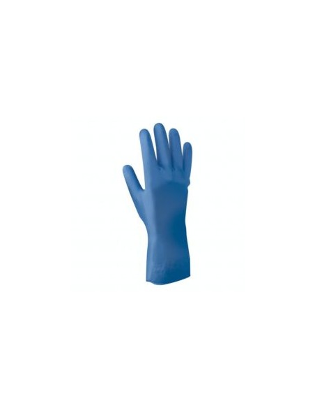 GUANTE NITRILO AZUL SHOWA 707FL 305mm EN388 EN374-5-1