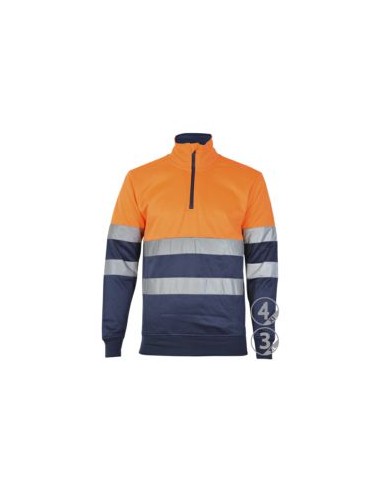 SUDADERA AV LONDON C/ALTO MEDIA CREMALLERA