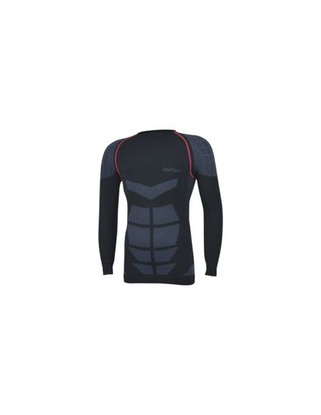 CAMISETA INTERIOR TERMICA MANGA LARGA BLACK SILVER