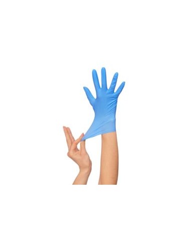 GUANTE NITRILO AZUL NO EMPOLVADO AQL 1,5 N35B (Caja 100uds.)