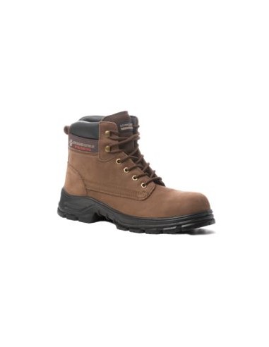 BOTA ALTA MARBLE 9MARH PIEL FLOR MARRON S3 SRC