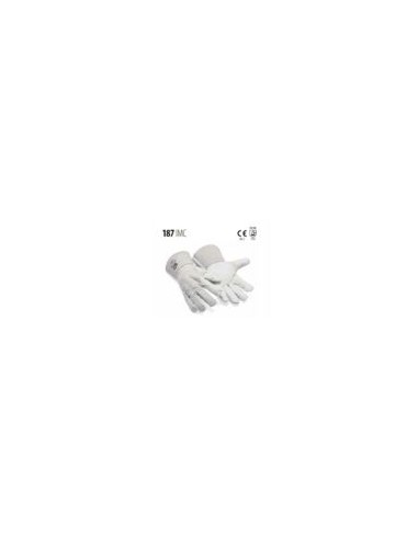 GUANTE PIEL FL./DORSO SERRAJE 187IMC EN388(2123)