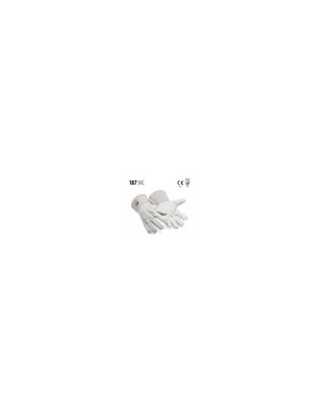 GUANTE PIEL FL./DORSO SERRAJE 187IMC EN388(2123)