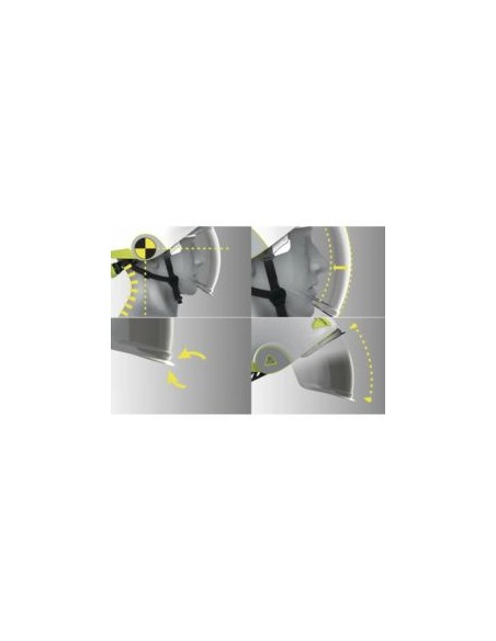 CASCO DIELECTRICO ONYX CON PANTALLA RETRACT. EN397-EN50365-EN166/8