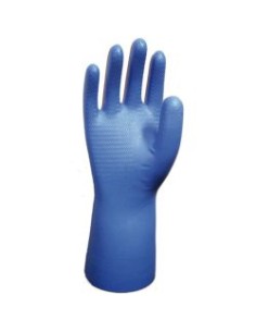 GUANTE NITRILO AZUL SHOWA707D EN388 EN374-5 TIPO A 2